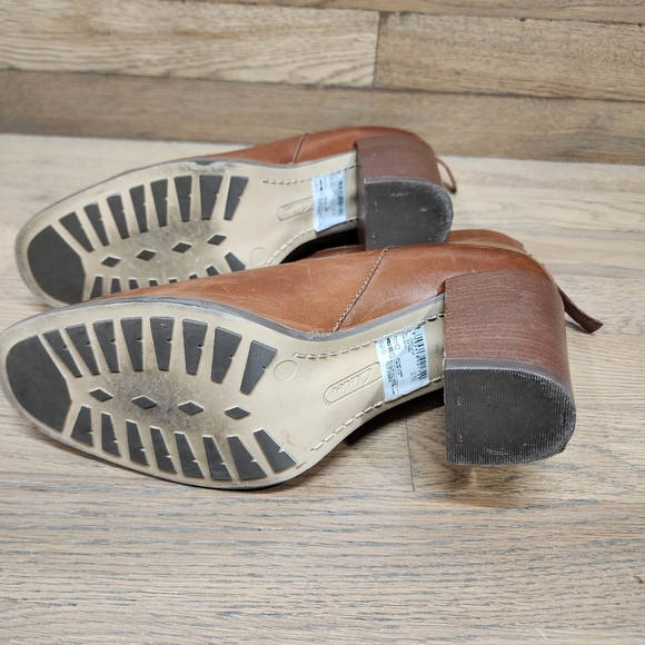 Clarks Women's Lora Lana Ankle Brown Leather Heel Ankle Boots Size 10 M - Picture 7 of 9